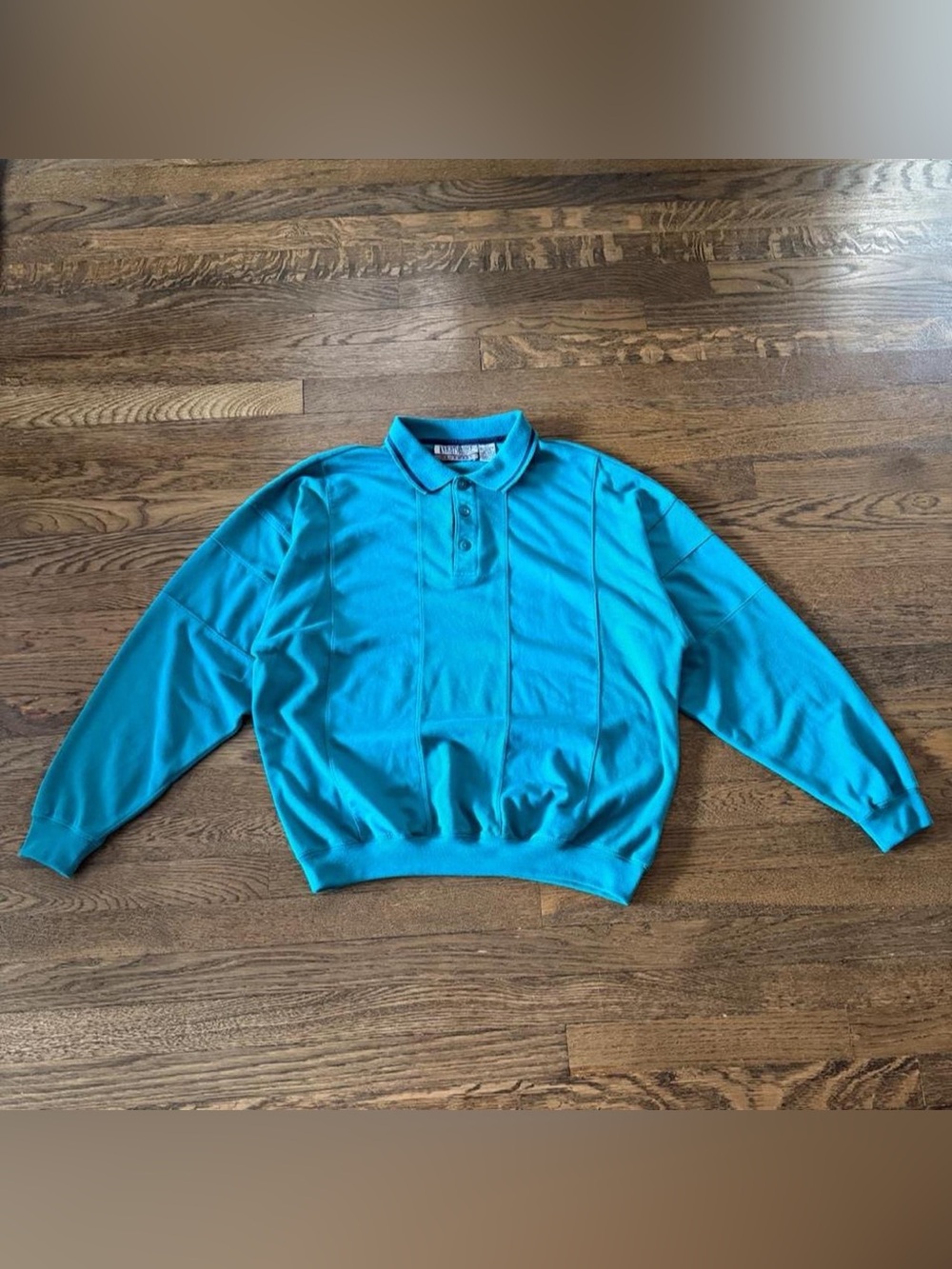 knightsbridge 90s long sleeve paneled polo